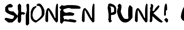 Shonen Punk! Custom font preview